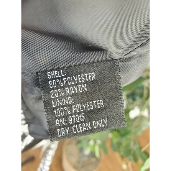 Signature By Larry levine Womens Black & White Polyester Buttons Casual Jacket - Picture 11 of 12